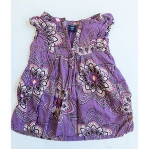 GAP 12- 18 months purple print Dress